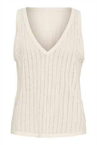 Anne-mi - Amelia knit top White sand